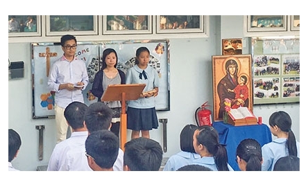 西貢崇真天主教學校 真福八端為題舉辦神聖早會封面
