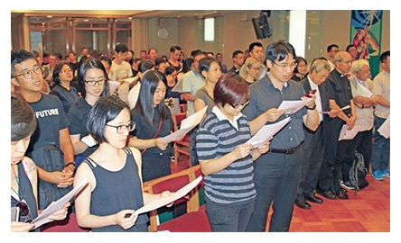 基督徒參與七一祈禱會 為民主祈禱 呼籲釋放劉曉波封面
